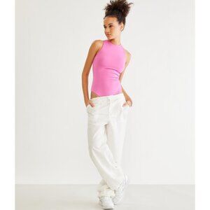 Seriously Soft Sculpt High-Neck Bodysuit Pink Size Large L